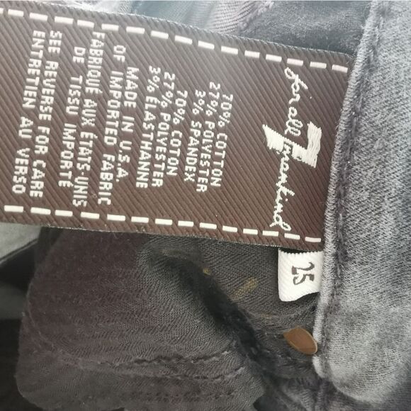 7 For All Mankind high waist skinny jean size 25 - Picture 6 of 6